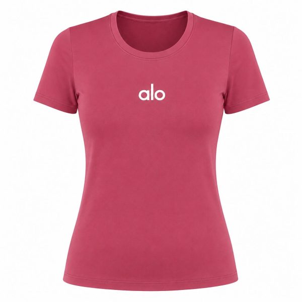 تیشرت ورزشی زنانه برند Alo مدل Slim-Fit | جنس لاکرا اعلا (تنوع ۶ رنگ)
