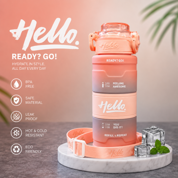 قمقمه طرح HELLO - Image 4