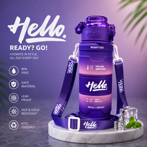 قمقمه طرح HELLO - Image 3