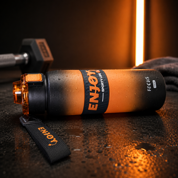 قمقمه ورزشی ۱ لیتری ENJOY مدل Focus – نشکن، بدون BPA و ضد نشت (ظرفیت ۱۰۰۰ میلی‌لیتر)