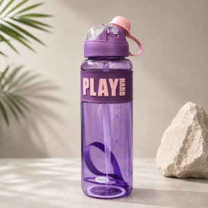 قمقمه ورزشی مدل Play مدل نشکن ظرفیت ۱ لیتر