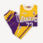 ست حلقه ای و شلوارک مدل Lakers شماره 23 - Image 3