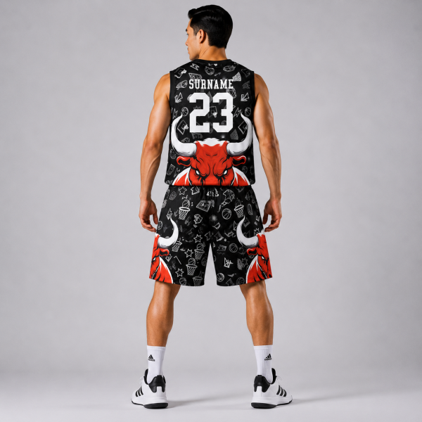 ست ورزشی بسکتبال طرح Chicago Bulls شماره 23