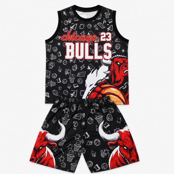 ست ورزشی بسکتبال طرح Chicago Bulls شماره 23